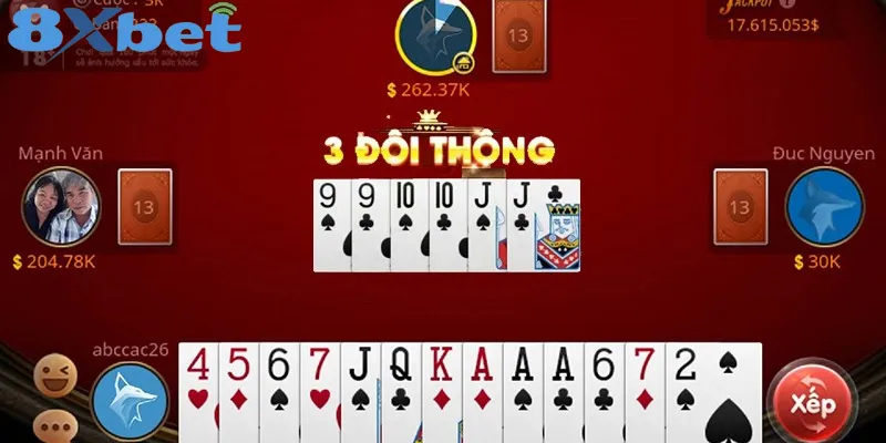 Luật chơi Tiến Lên 8XBET cách đánh và thứ tự xếp hạng bài